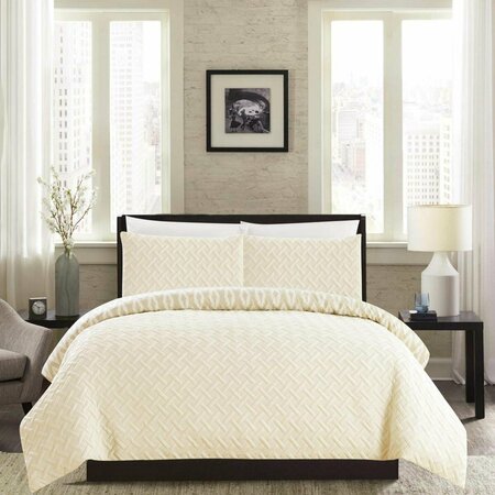 FIXTURESFIRST Eloida Beige Twin 2 Piece Comforter Set - Beige - Twin FI2823925